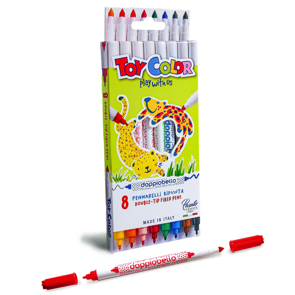 Marqueurs TOY COLOR Double-pointe – 10 pièces Bureau prix tunisie