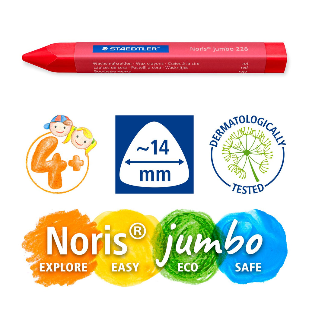 Noris Jumbo 228 - Etui Carton 9 Craies À la Cire Jumbo-STAEDTLER Bureau prix tunisie