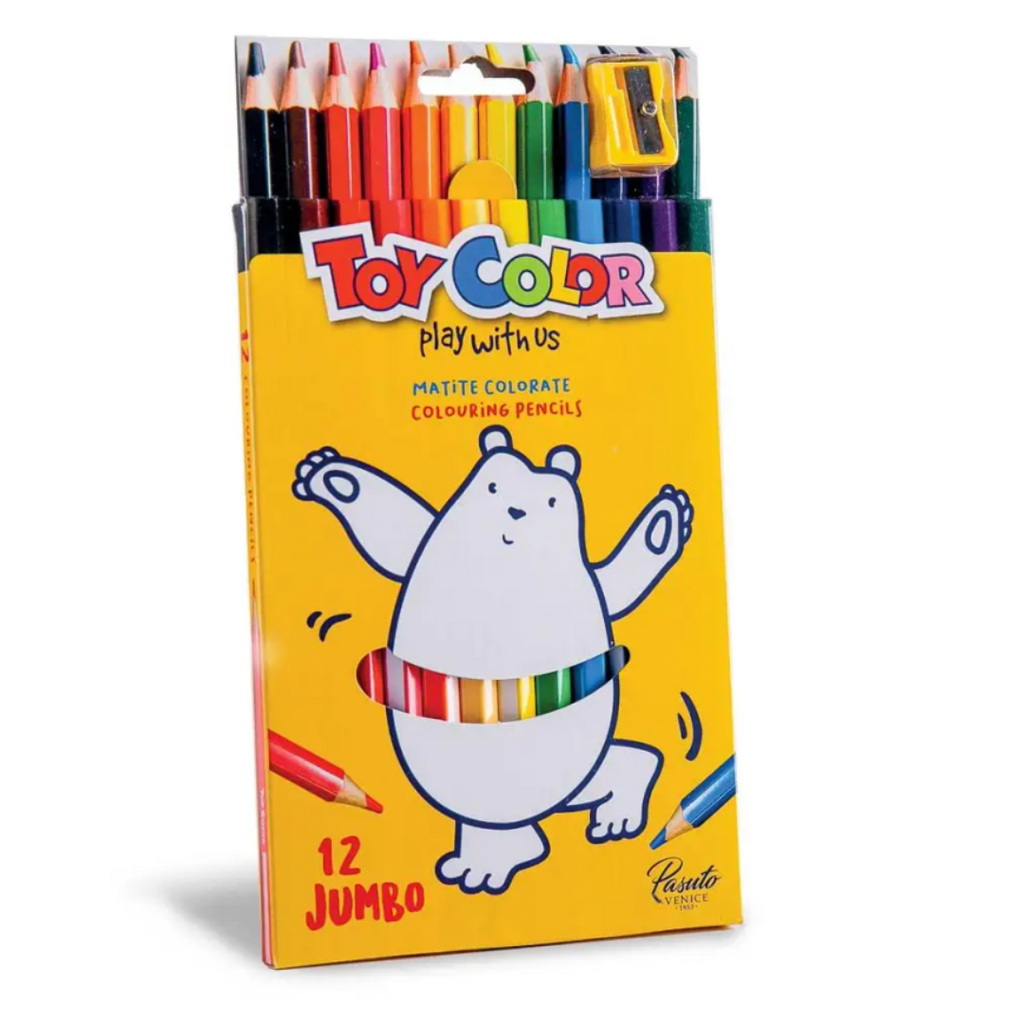 Pack de 12 Crayon de Couleurs Jumbo Toy color Bureau prix tunisie