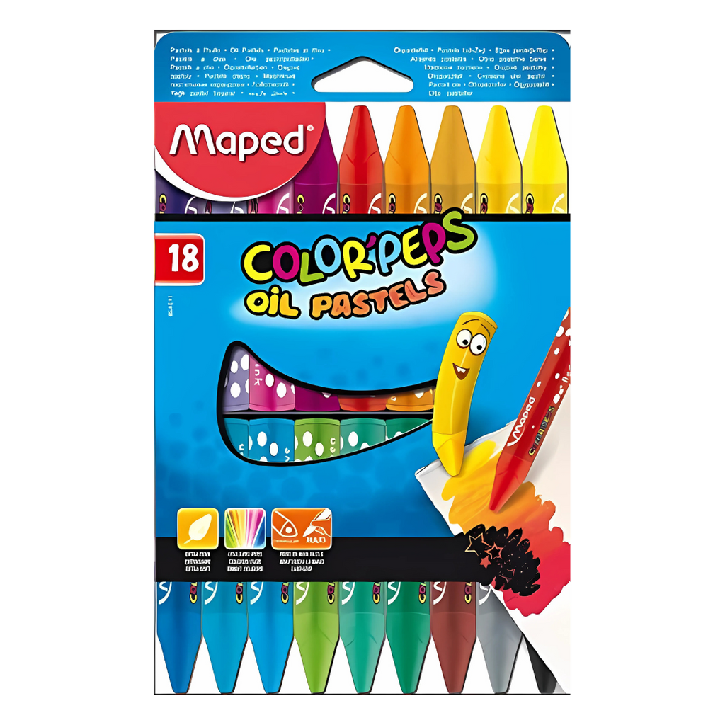 Pack de 18 crayons de cire maped color'peps Bureau prix tunisie
