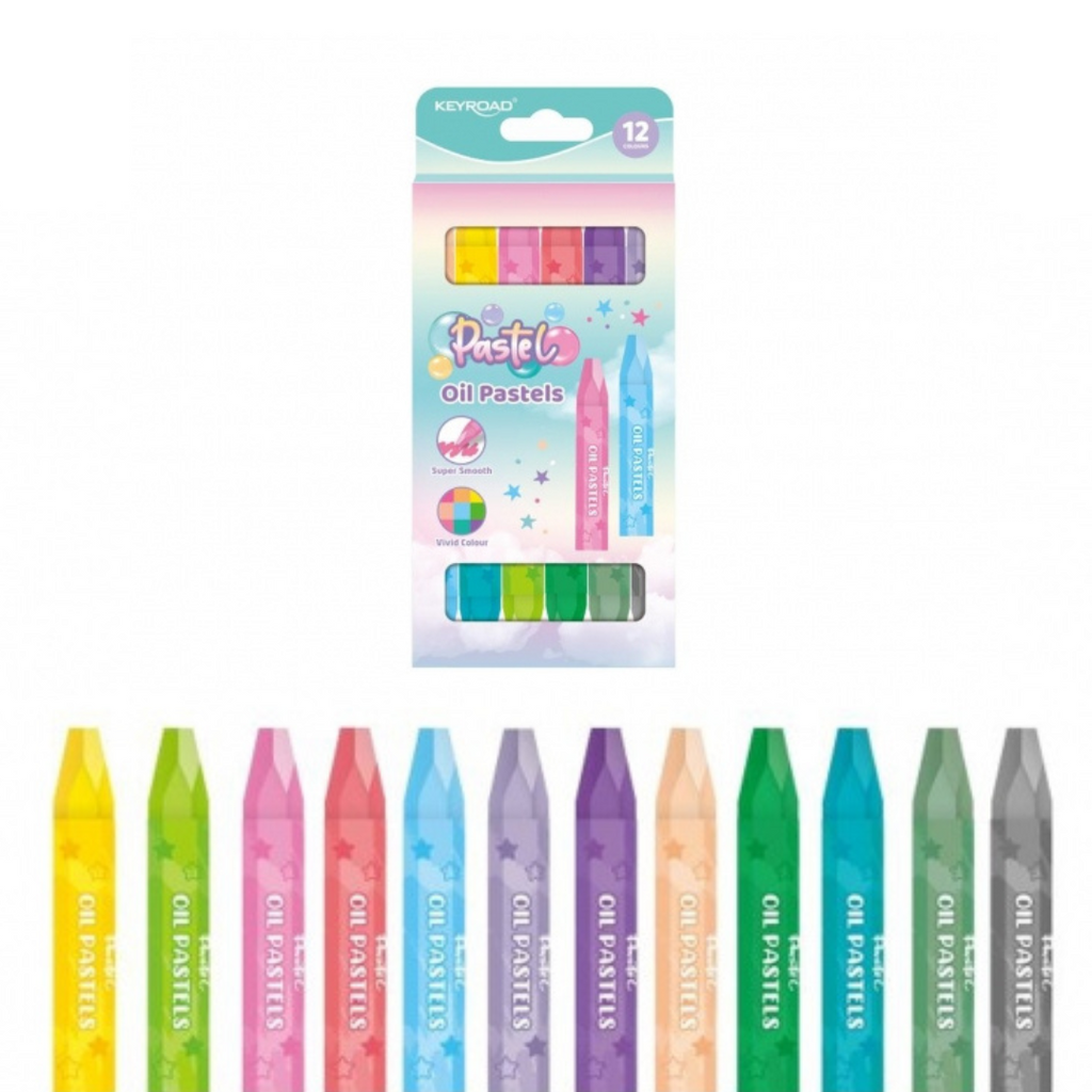 Pastels à l’huile Keyroad – 12 couleurs Bureau prix tunisie