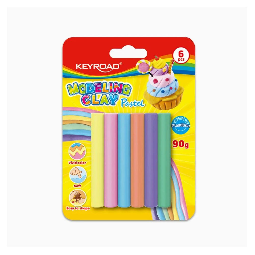 Pâte à Modeler Pastel Keyroad – 6 Couleurs Douces (90g) Bureau prix tunisie