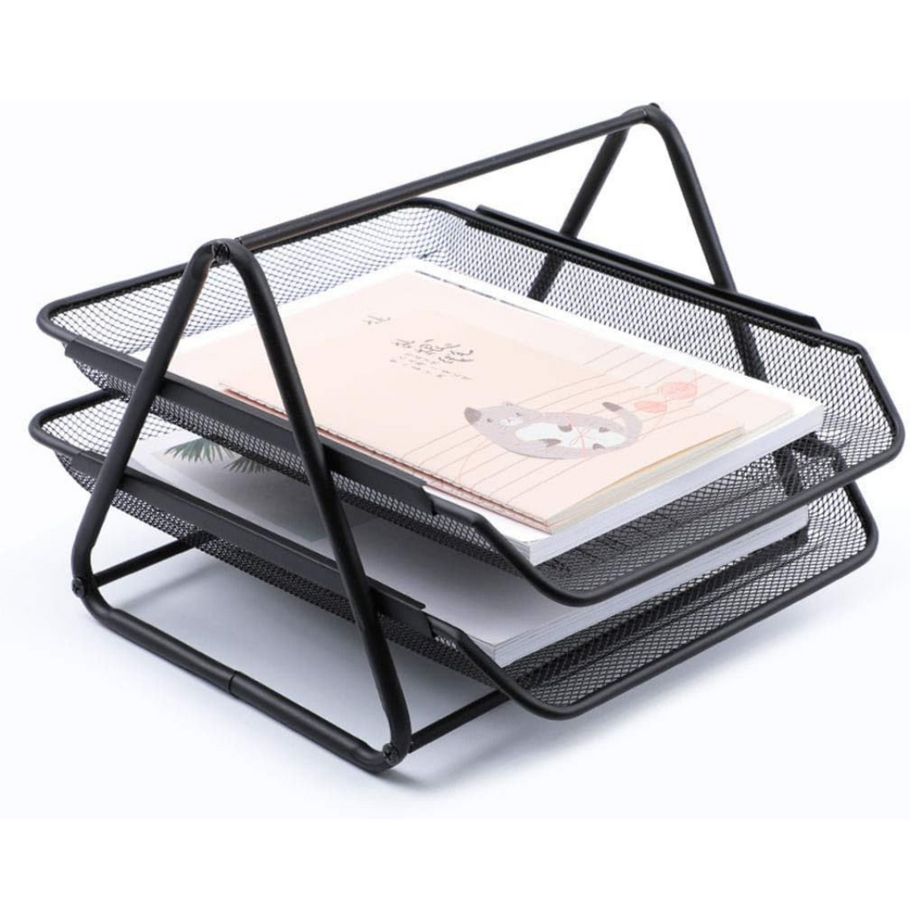 Plateau à documents en métal à plusieurs niveaux pour dossiers et fournitures de bureau🗂️ Bureau prix tunisie