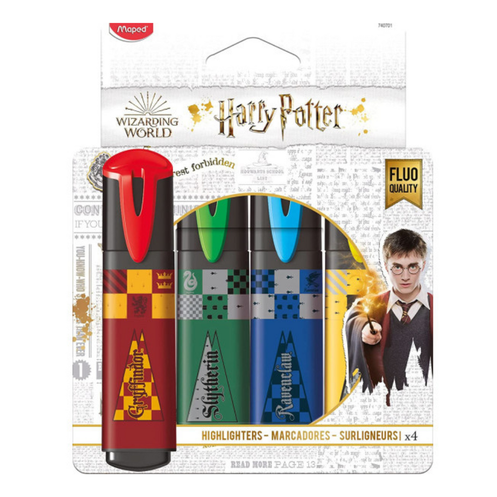 Pochette 4 Marqueurs fluo HARRY POTTER Bureau prix tunisie
