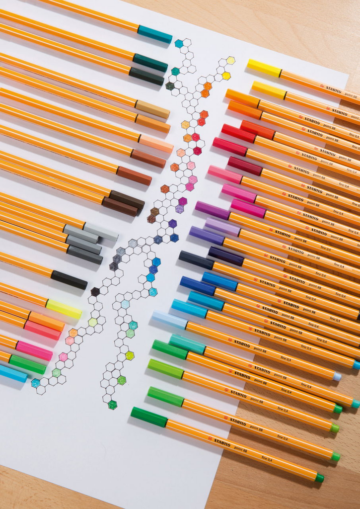 Pochette de 25 Feutre fin STABILO point 88 Bureau prix tunisie