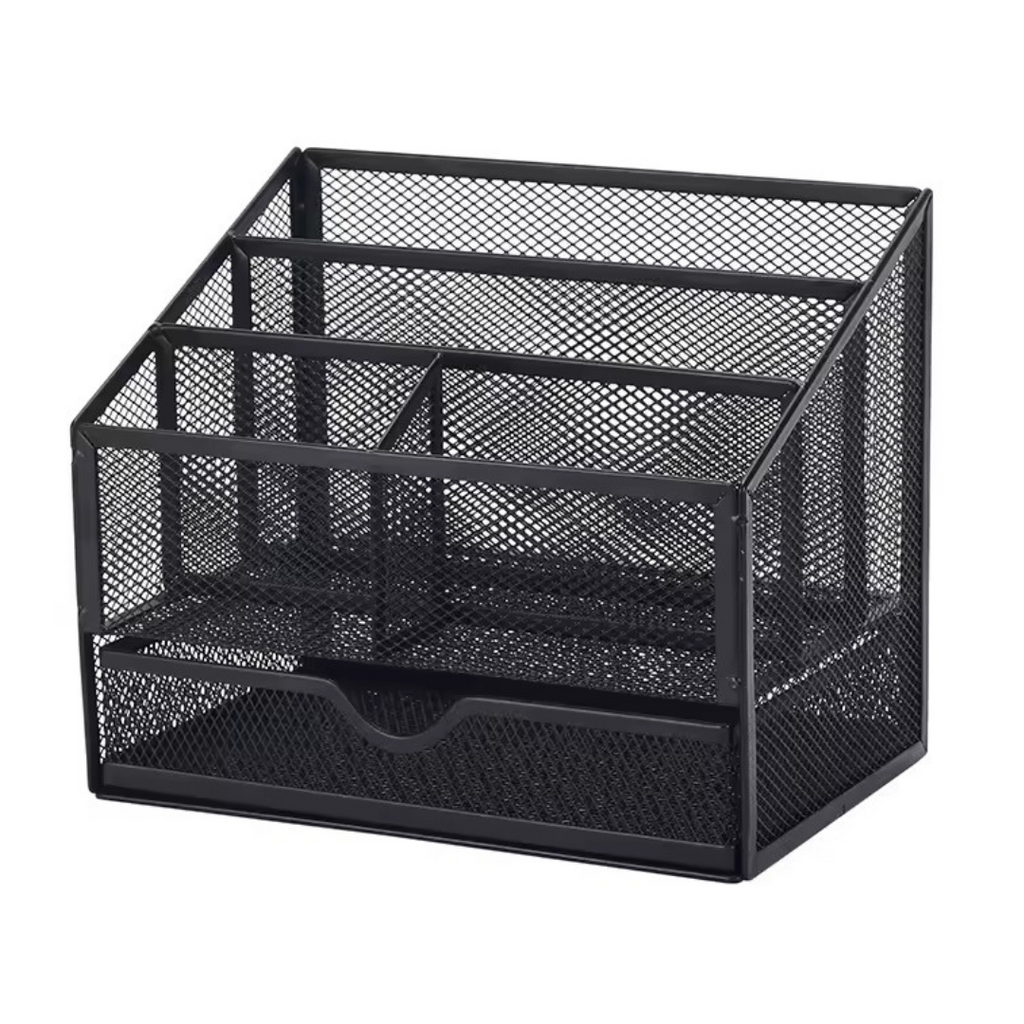 Porte-stylo en maille métallique, compartiment à lettres multifonctionnel et durable Bureau prix tunisie