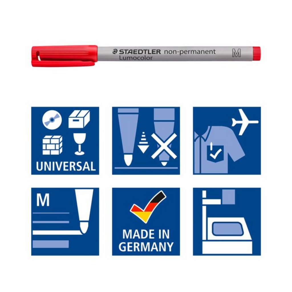 🖊️ Staedtler Lumocolor 315 – Set de 4 Marqueurs Non Permanents ✨ Bureau prix tunisie