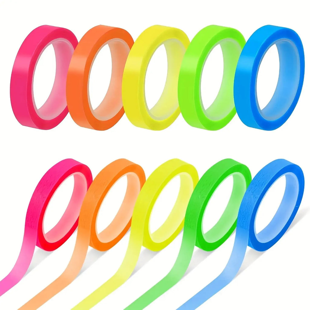 🌈 Sticky Tape Fluorescent – Set de 5 couleurs Bureau prix tunisie