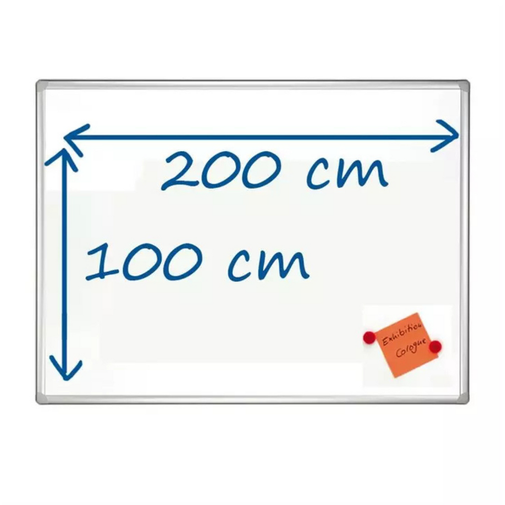Tableau blanc magnétique 200 x 100 cm Bureau prix tunisie