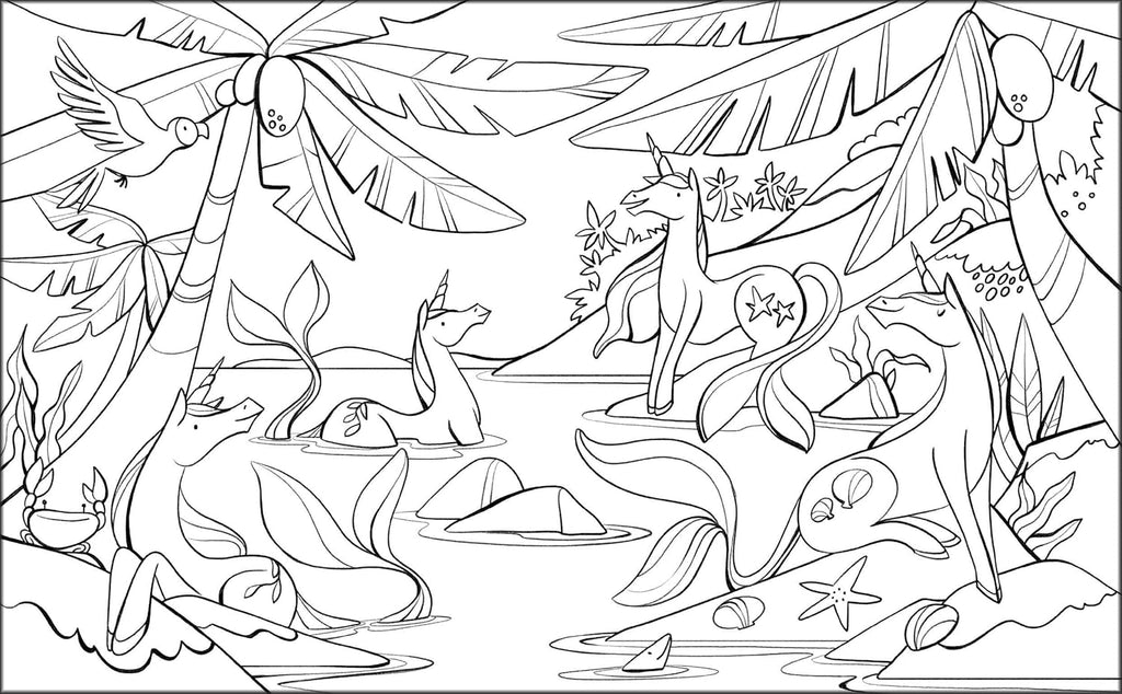 🦄 Unicorns livre de coloriage Bureau prix tunisie