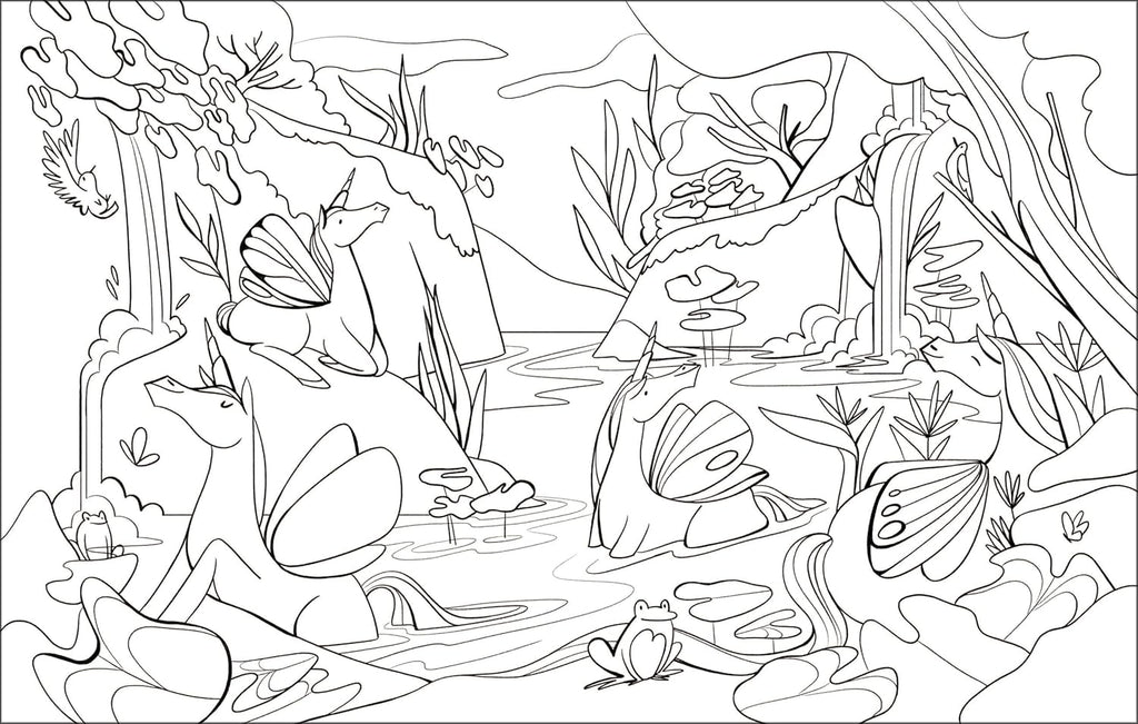 🦄 Unicorns livre de coloriage Bureau prix tunisie