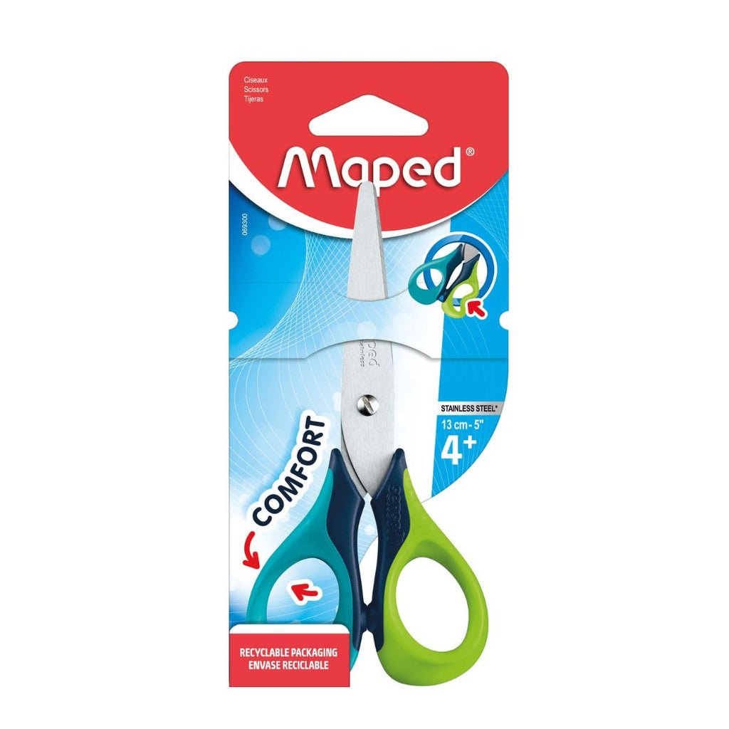 Ciseaux Scolaires Maped Sensoft 13 cm – Sécurité & Confort bleu vert Bureau prix tunisie