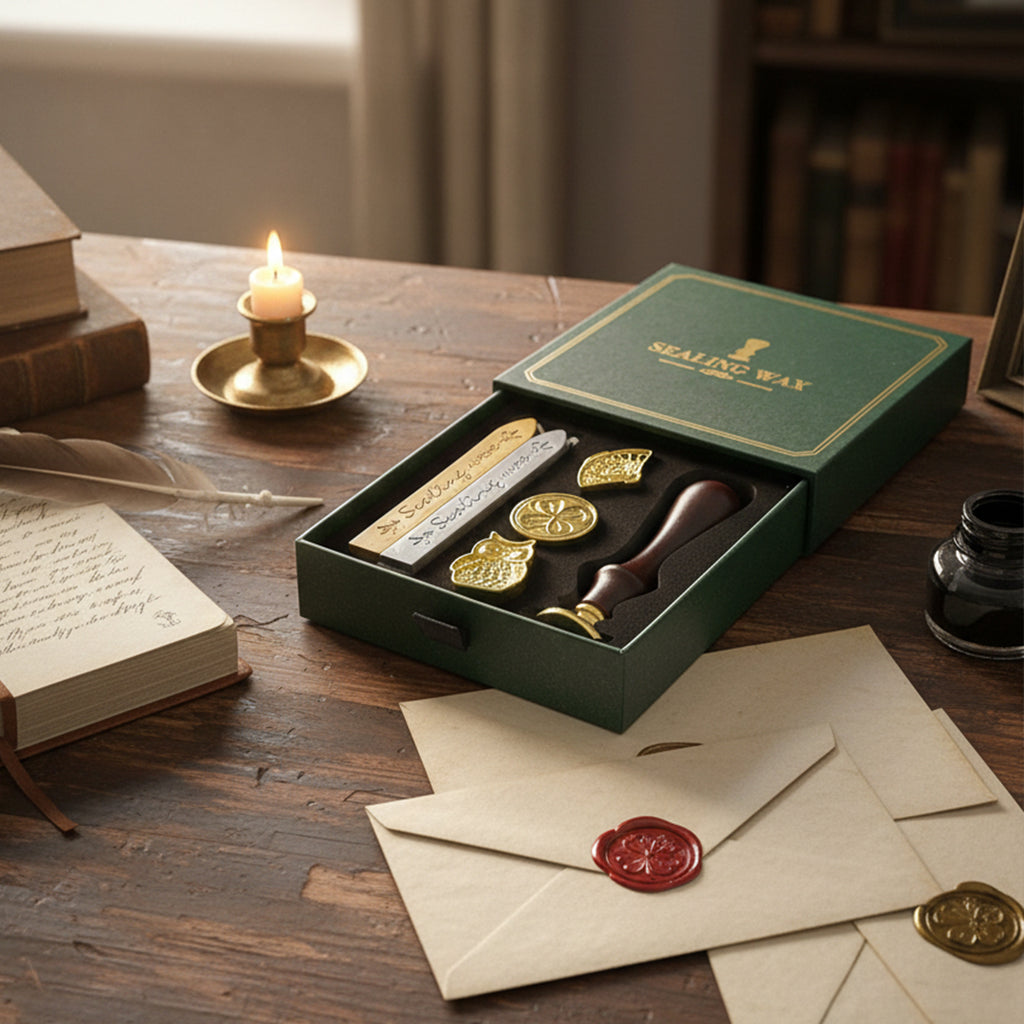 Coffret Tampons: Cire à Cacheter plume Bureau prix tunisie