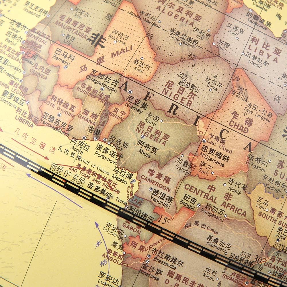 Globe Antique 3D Pivotant Éducatif Terrestre plume Bureau prix tunisie