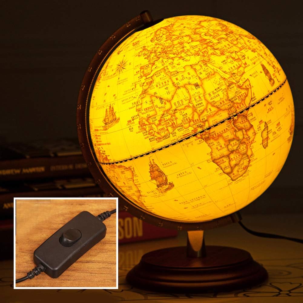Globe Antique 3D Pivotant Éducatif Terrestre plume Bureau prix tunisie