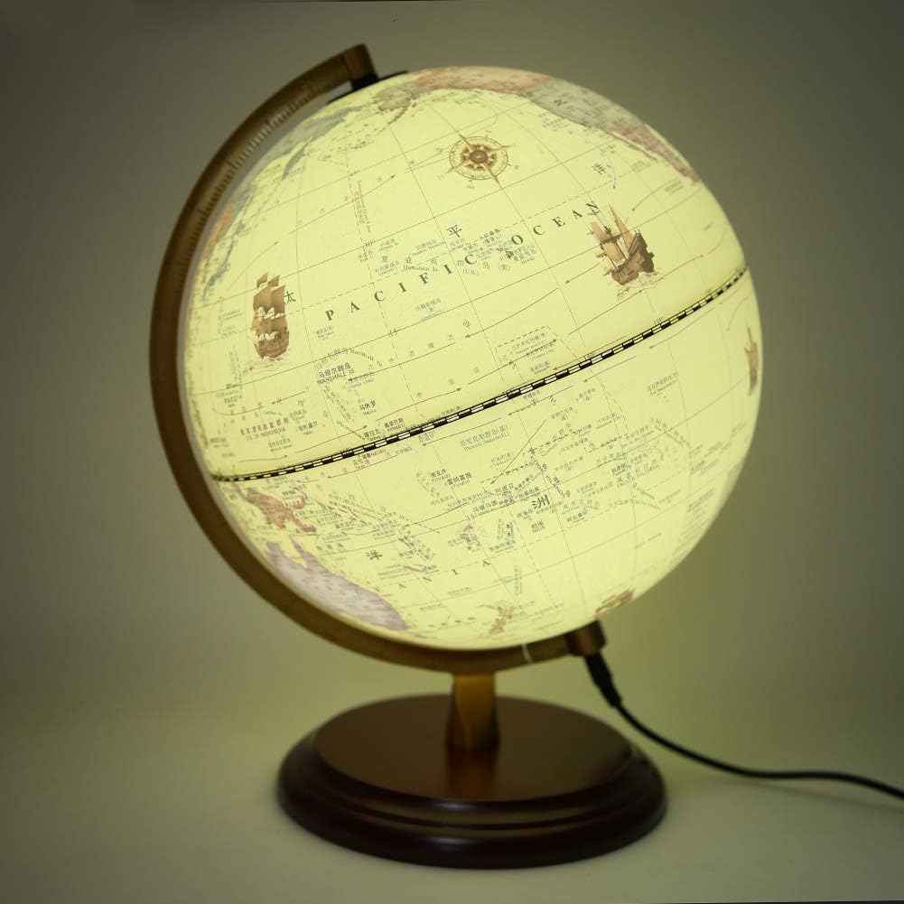 Globe Antique 3D Pivotant Éducatif Terrestre plume Bureau prix tunisie