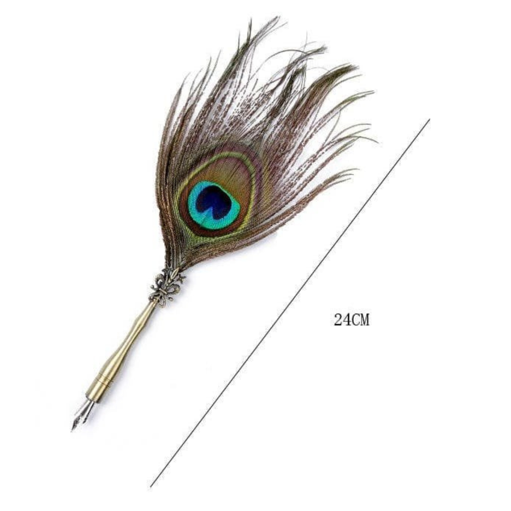 Set Stylo à Plume de Paon – Coffret Calligraphie Élégant & Raffiné plume Bureau prix tunisie