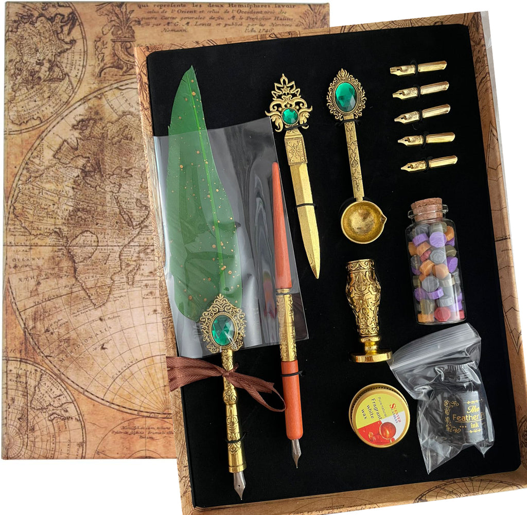 Stylo plume à plume pour calligraphie, fait à la main, stylo plume stylo à encre antique plume Bureau prix tunisie