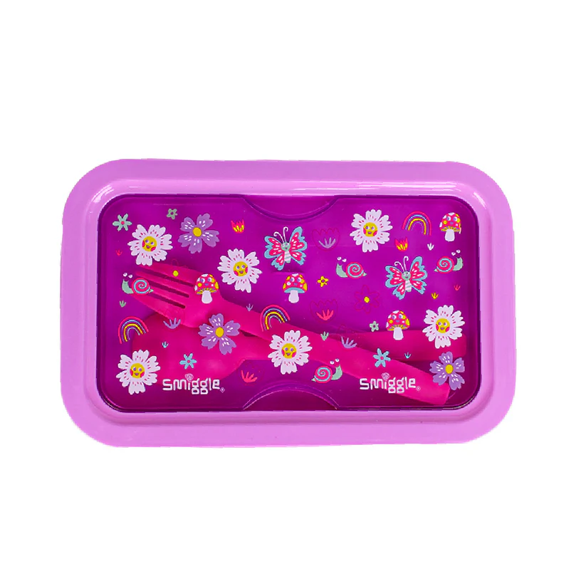 Pack Boite à Repas + Gourde Smiggle flowers porte gouter Bureau prix tunisie