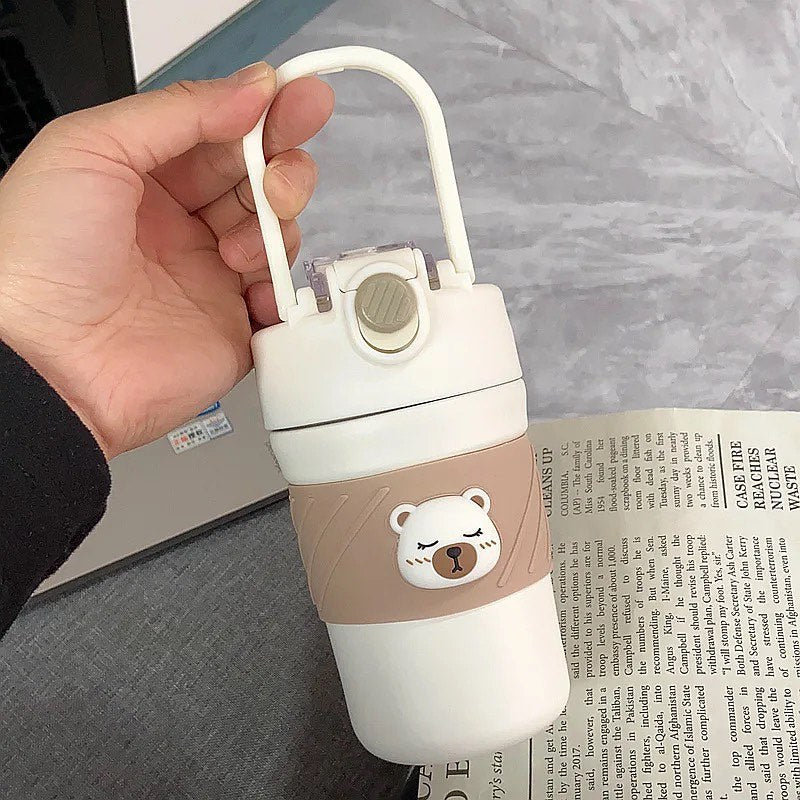 Tasse thermos à café en acier inoxydable - 450ml Marron porte gouter Bureau prix tunisie