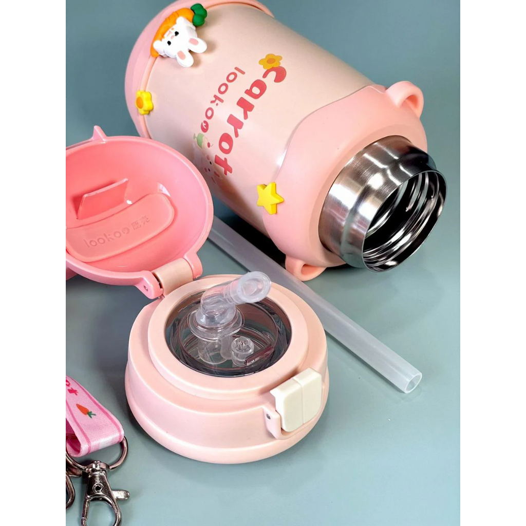 Bouteilles d'eau à paille Carotte 500 ML porte gouter Bureau prix tunisie