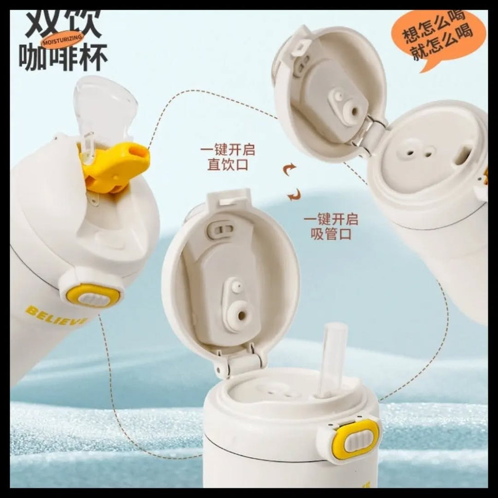 Mug Thermos en Acier Inoxydable 350ml🥤 porte gouter Bureau prix tunisie