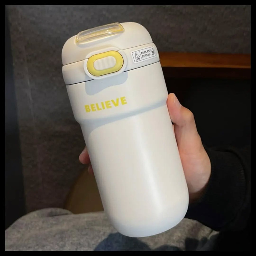 Mug Thermos en Acier Inoxydable 350ml🥤 Beige porte gouter Bureau prix tunisie