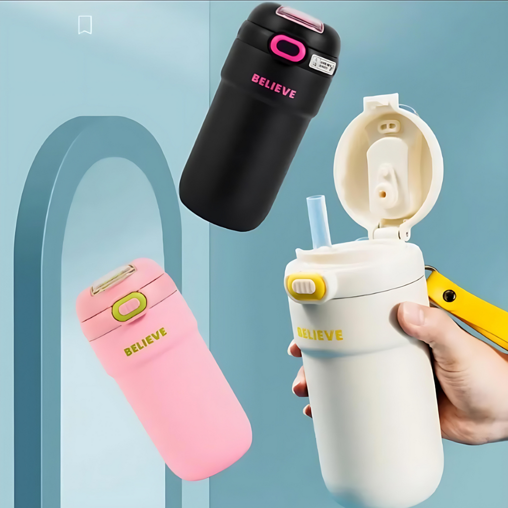 Mug Thermos en Acier Inoxydable 350ml🥤 porte gouter Bureau prix tunisie