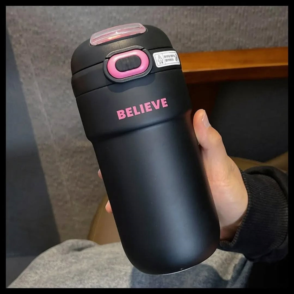 Mug Thermos en Acier Inoxydable 350ml🥤 Noir porte gouter Bureau prix tunisie