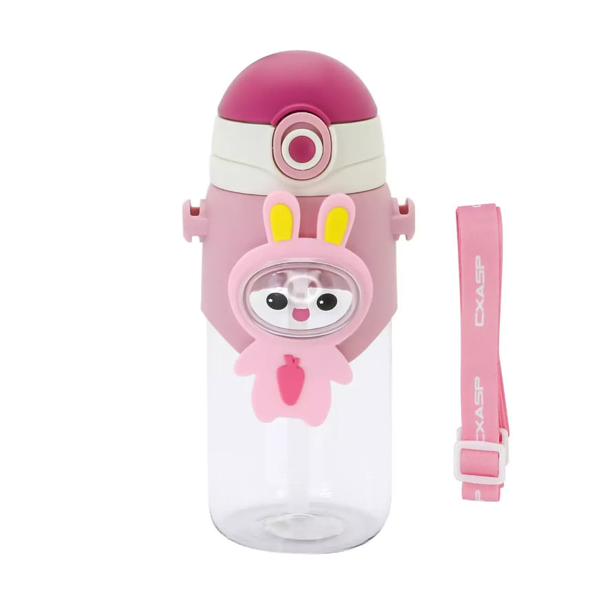 Gourde Enfant 3D Pop-Top avec Sangle — Tigre / Lapin / Éléphant Lapin porte gouter Bureau prix tunisie