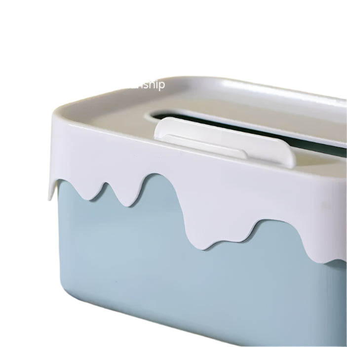 1Pc Serviette Boîte De Rangement Plastique Papier Tiroir Rangement Articles Ménagers Bureau prix tunisie