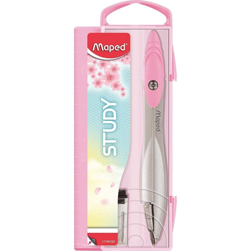 Compas Study Pastel Avec Mines - Maped Rose Bureau prix tunisie