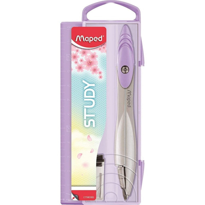 Compas Study Pastel Avec Mines - Maped Violet Bureau prix tunisie