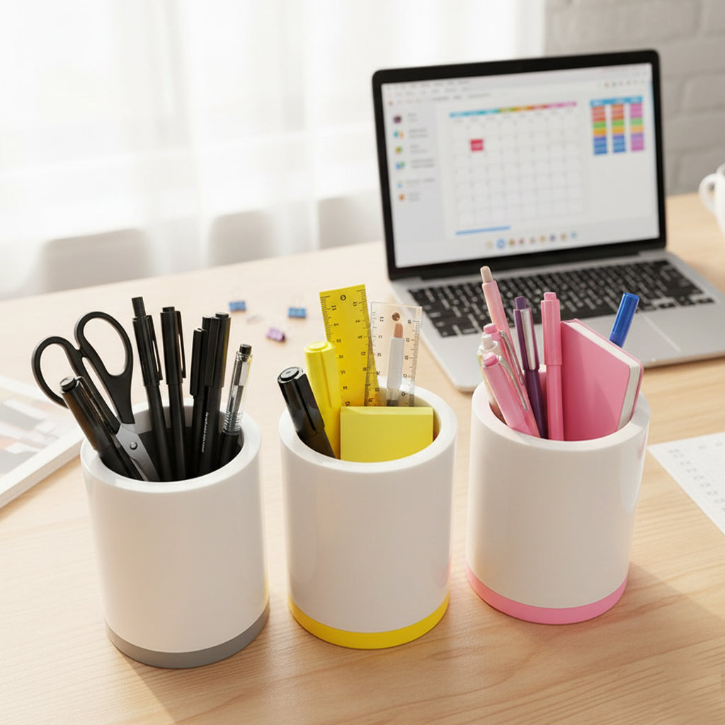 🖊️ Set de Pots de Rangement de Bureau rond Bureau prix tunisie