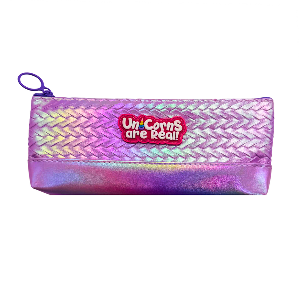 Trousse Unicorne Holographique Violet Bureau prix tunisie
