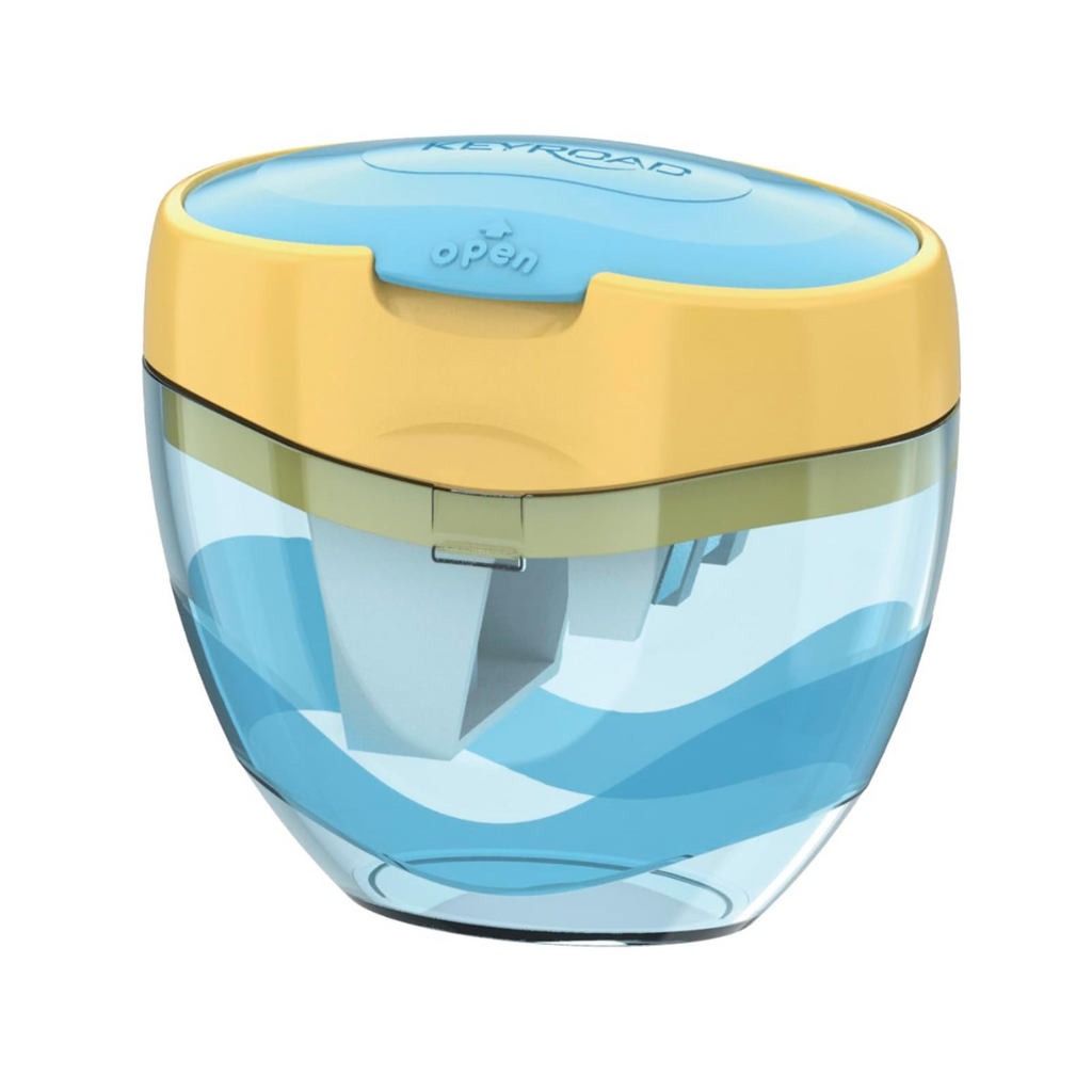 Taille-crayon KEYROAD Tri 3 trous (tons pastel) Bleu Jaune Bureau prix tunisie
