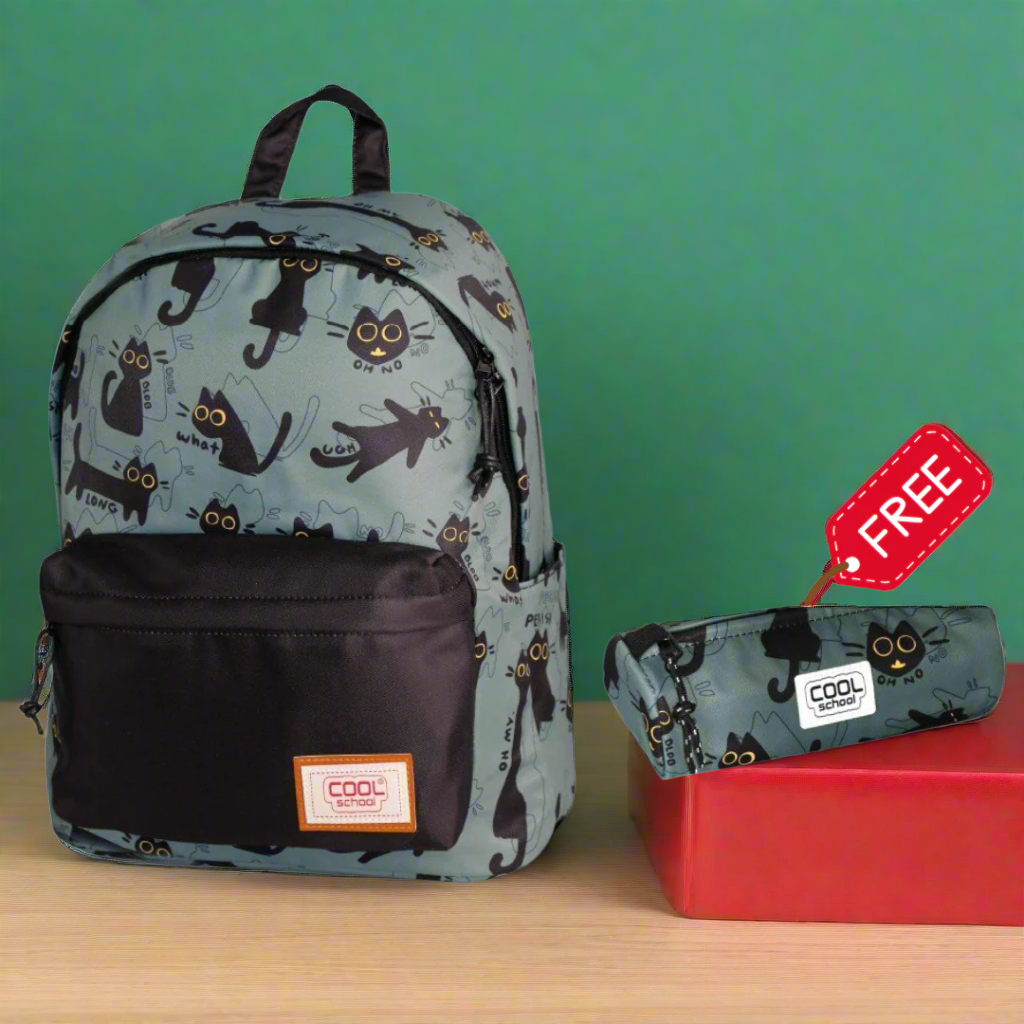 Sac à Dos + Trousse gratuit Gris Bureau prix tunisie