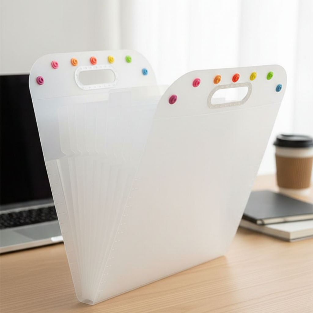 Classeur Accordéon Extensible A4 – Trieur de Documents Portable Blanc Bureau prix tunisie