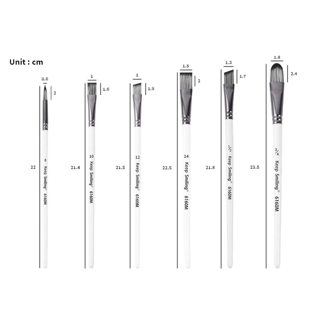 Set de 12 Pinceaux Keep Smiling – Peinture à l’Huile, Acrylique & Gouache beaux-arts prix tunisie