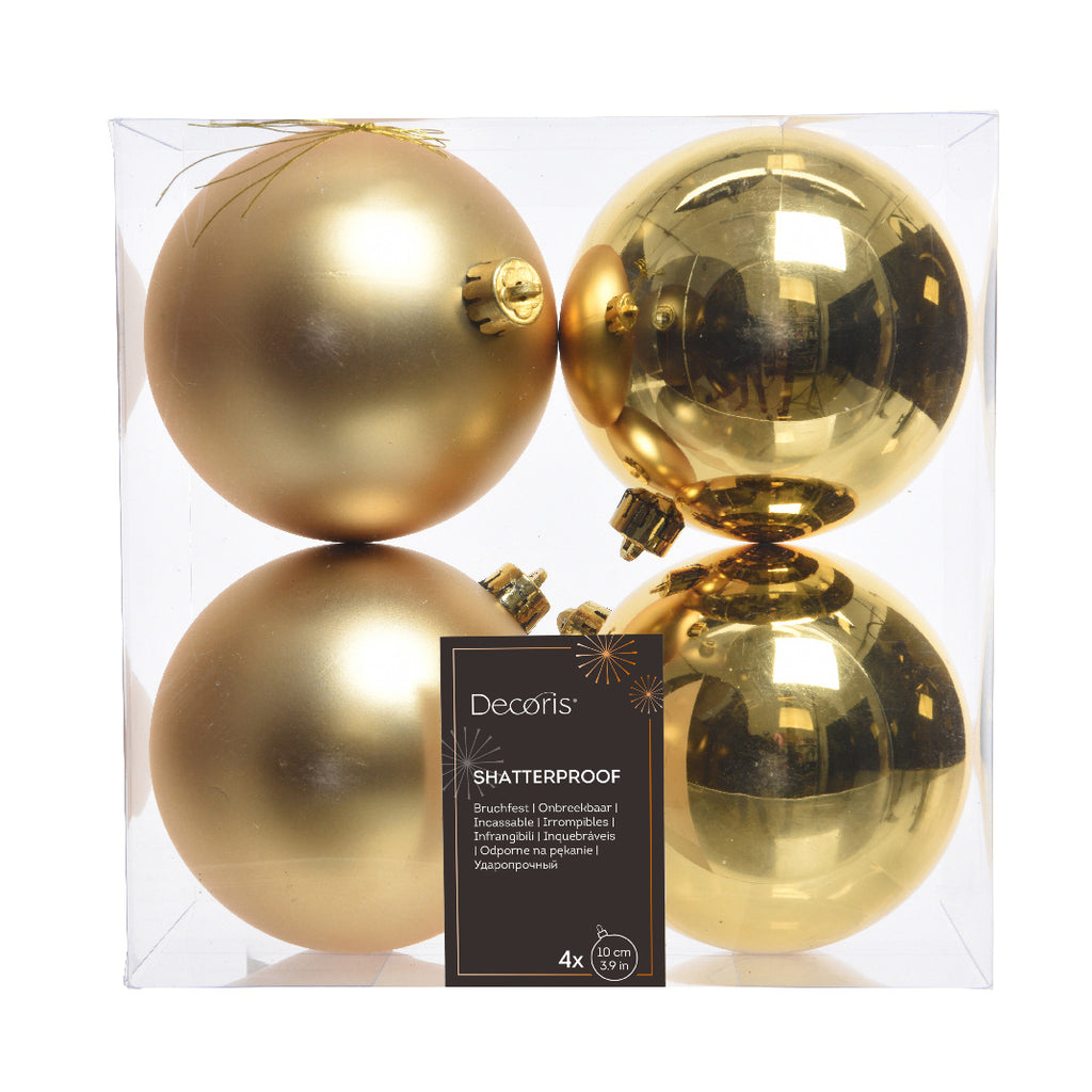 4 boules de Noël assorties gold Décoration Noel prix tunisie