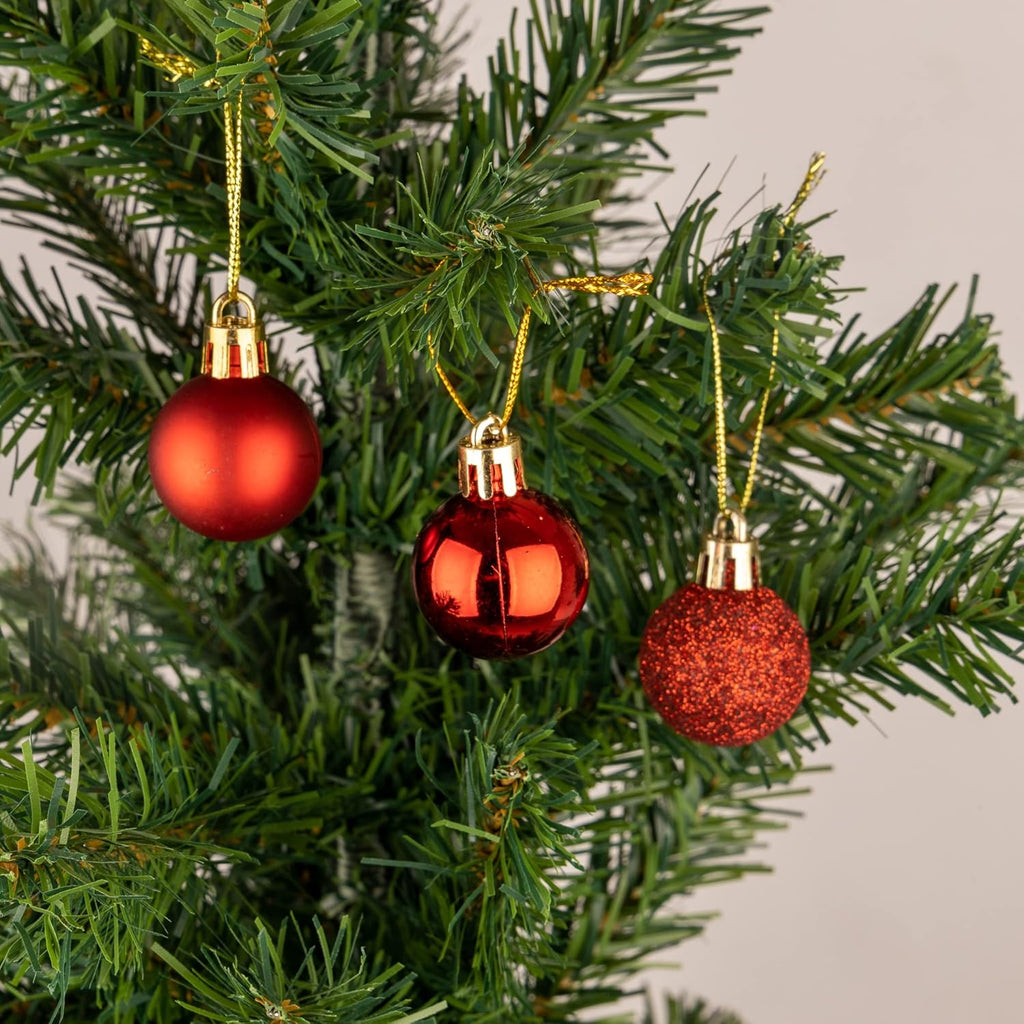 Boite de 9 Boules Rouge Décoration Noel prix tunisie