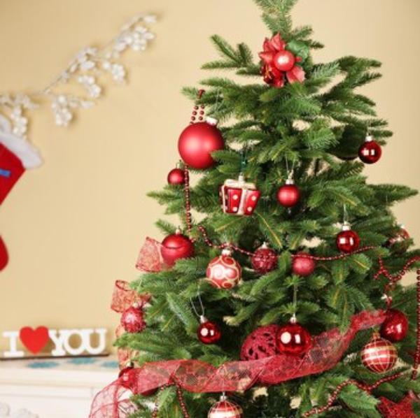 Boite de 9 Boules Rouge Décoration Noel prix tunisie