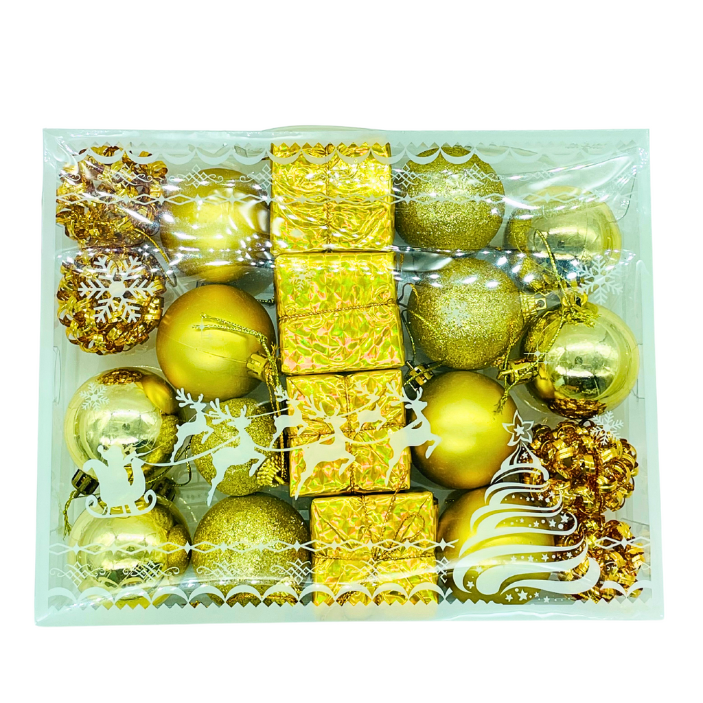 GRAND BOITE D'ACCESSOIRE DECO NOËL GOLD Décoration Noel prix tunisie