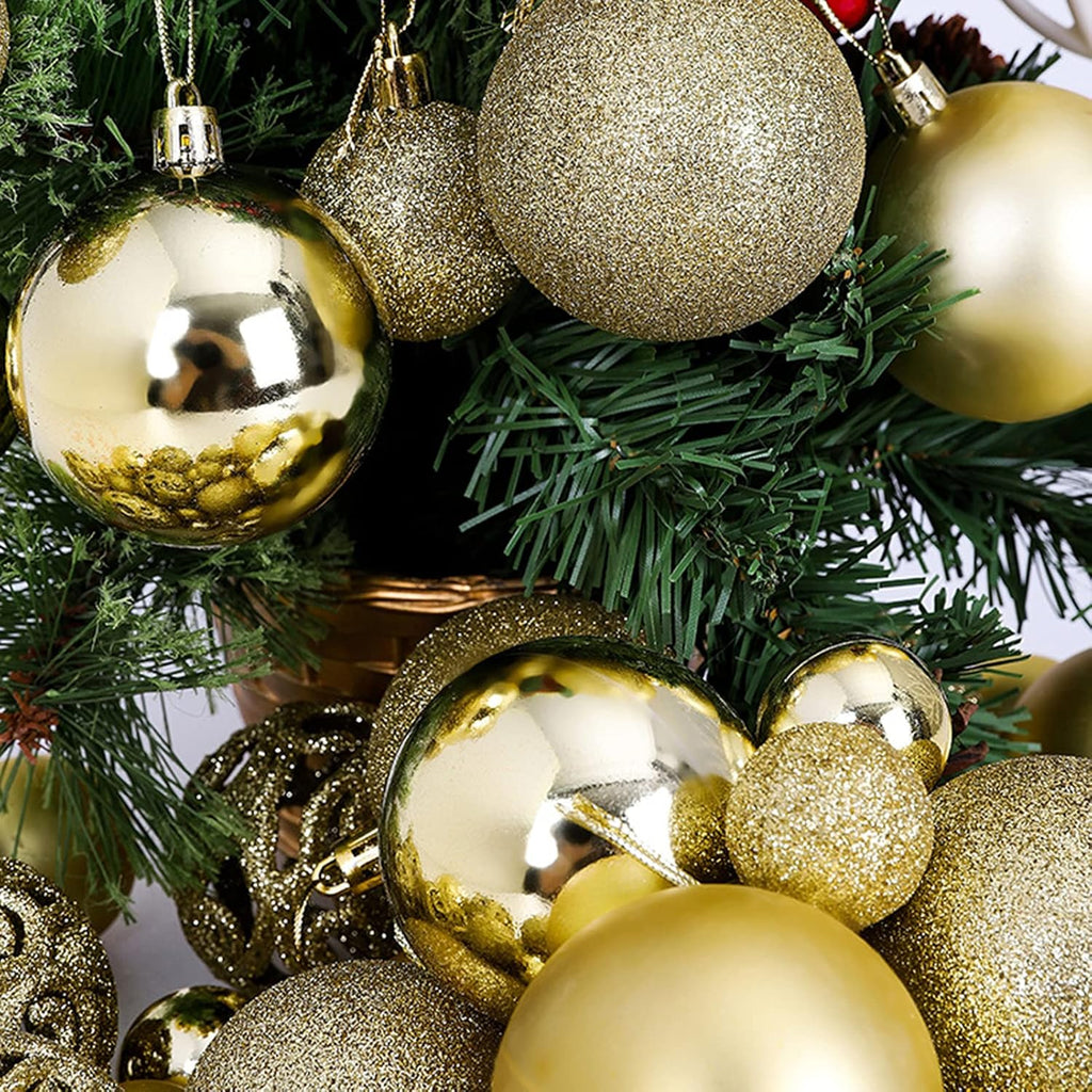 Grande Boule de Noël Gold boite de 12 Décoration Noel prix tunisie