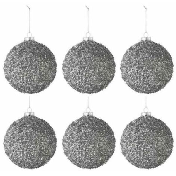Lot De 6 Boules De Noël paillettes Décoration Noel prix tunisie