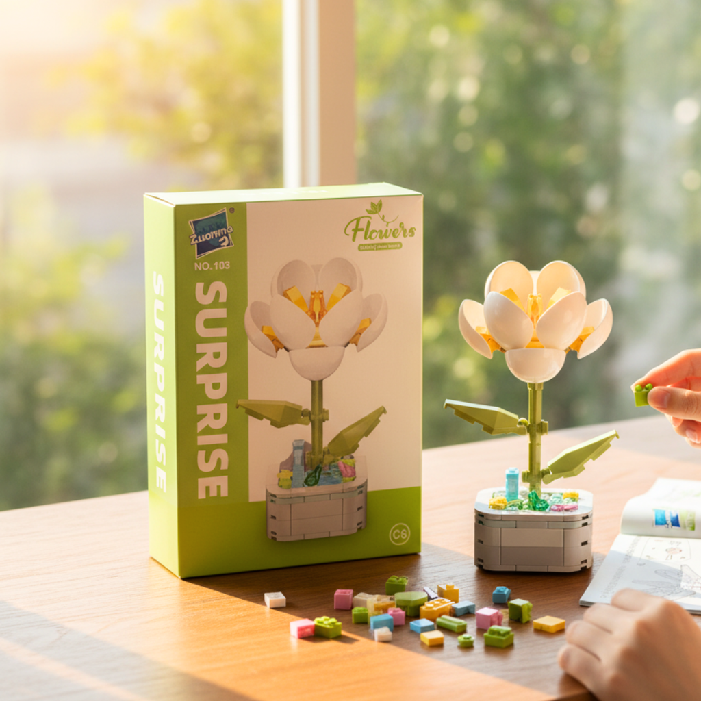 Puzzle en briques Décoratif Surprise🎍 Vert jeux prix tunisie