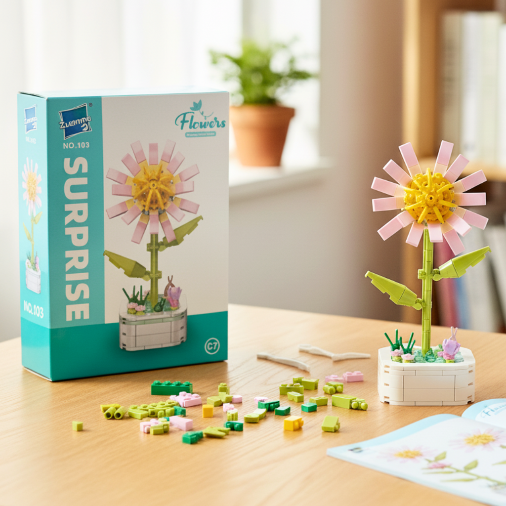 Puzzle en briques Décoratif Surprise🎍 Bleu jeux prix tunisie