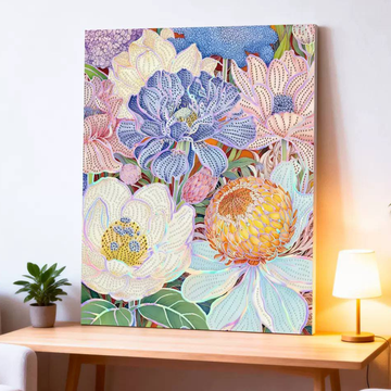 Composition Florale Tons Chauds
