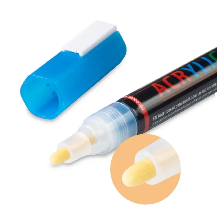 Lot de 24 Marqueurs Peinture Acrylique – Couleurs Vives & Durables beaux-arts prix tunisie