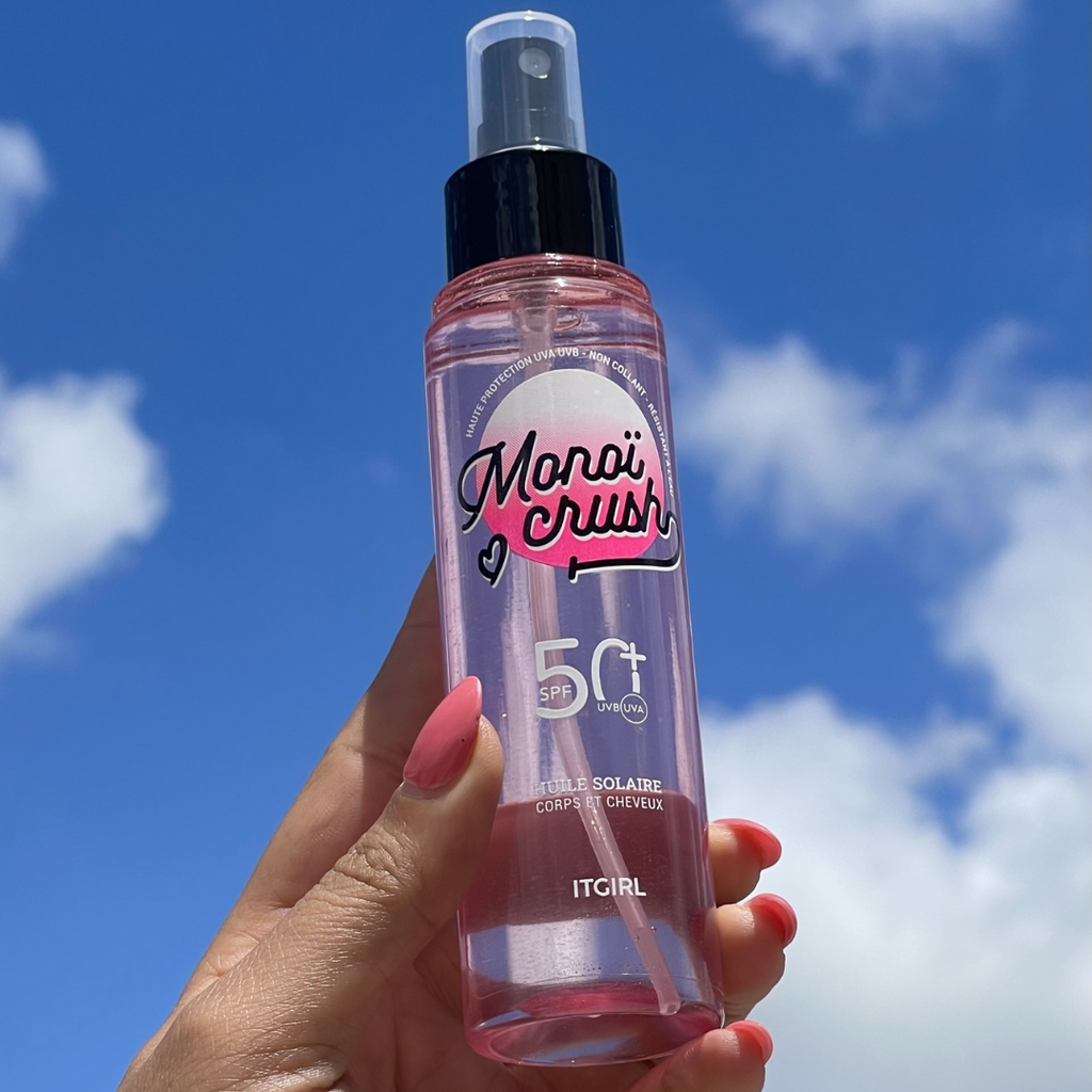 Pack Maxi Monoï Crush : Huile bronzante + Huile SPF50 + Sac Maxi beauty ITGIRL prix tunisie